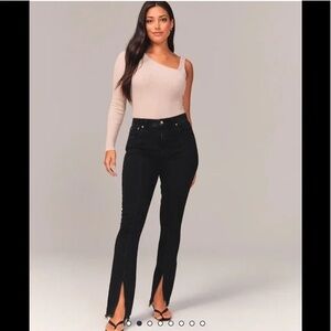 Abercrombie & Fitch Black Flare Women's Jeans